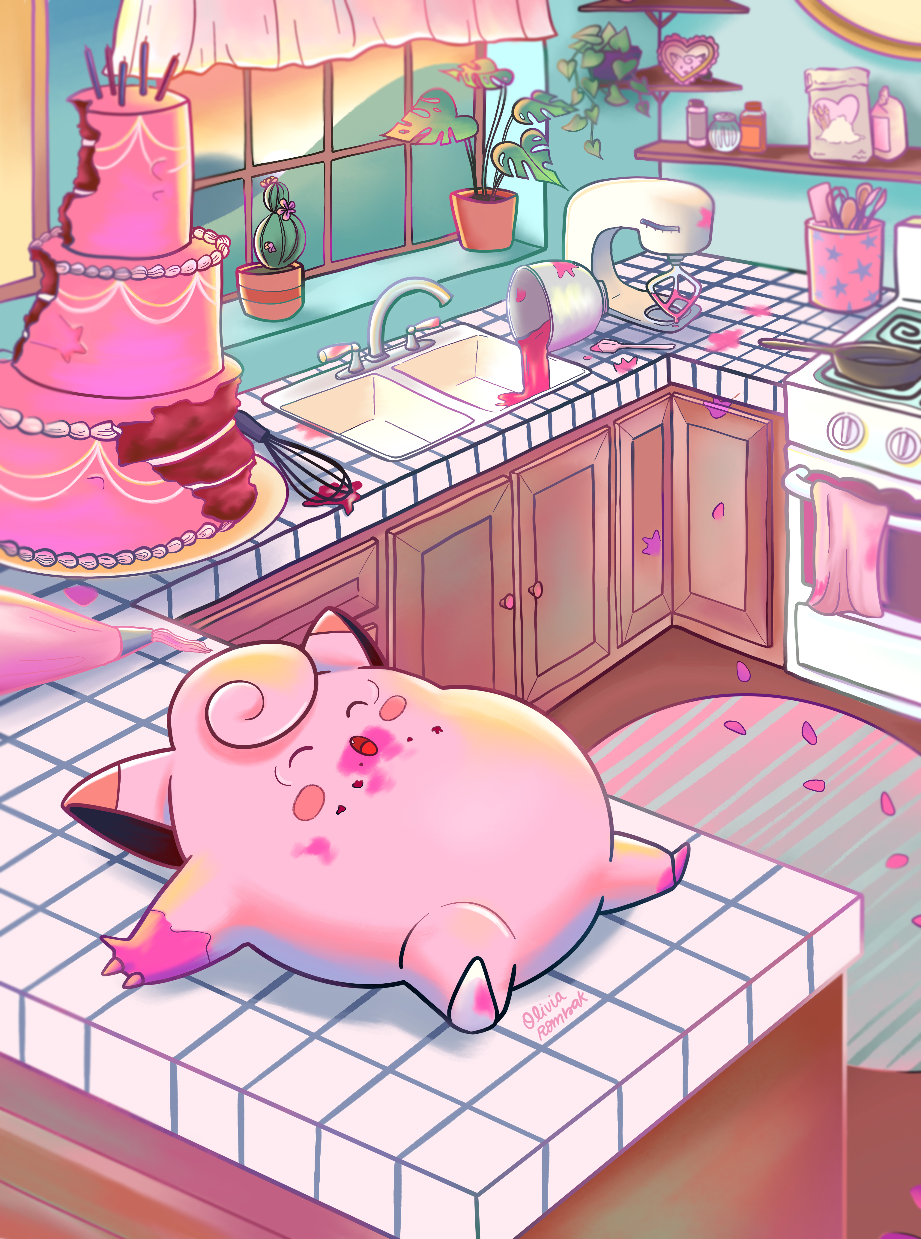 Clefairy Illustration - Pokemon Art Prints and Posters