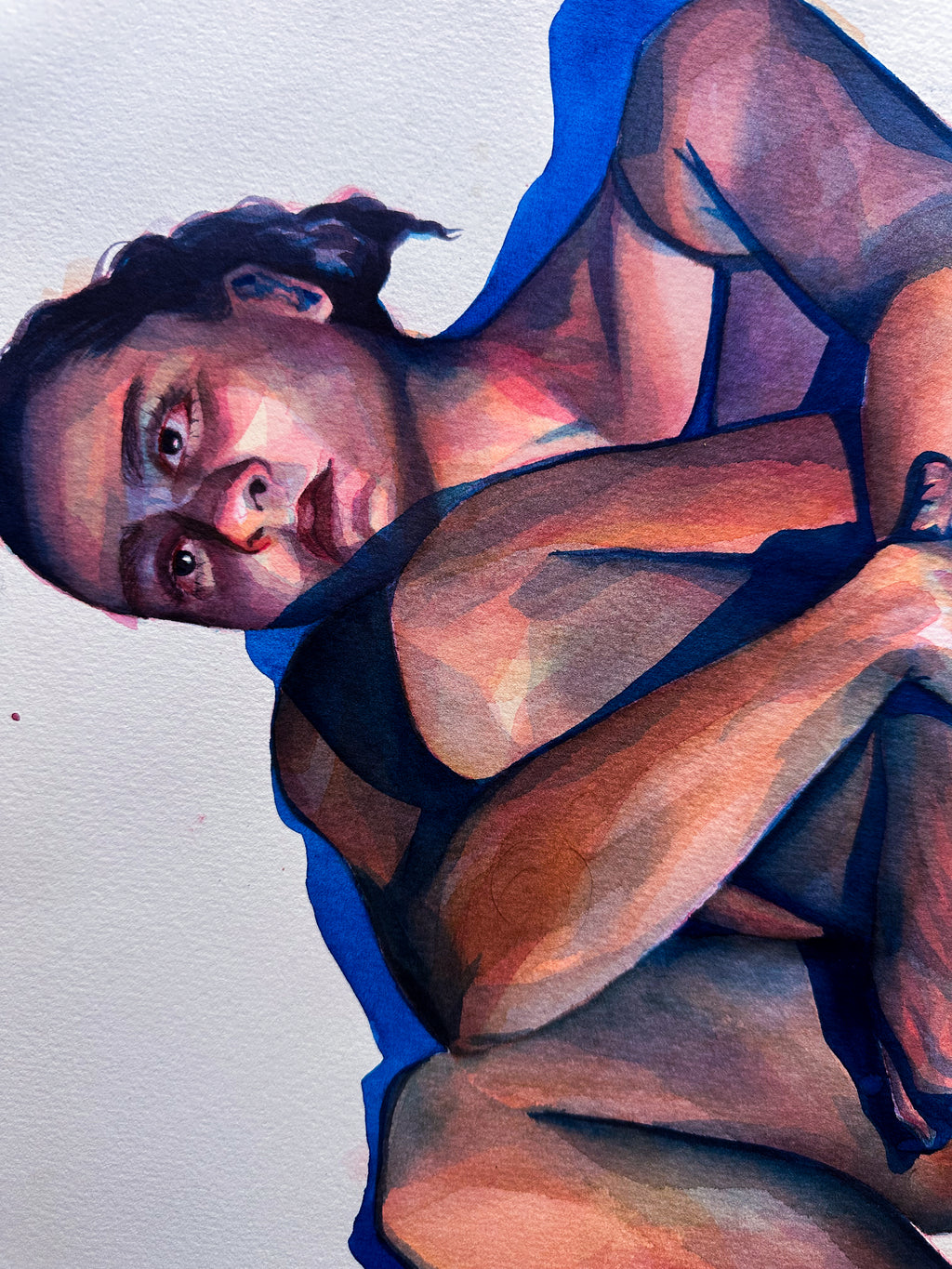 "Pseudocrisis" Original Watercolor Painting, 11x14 inches