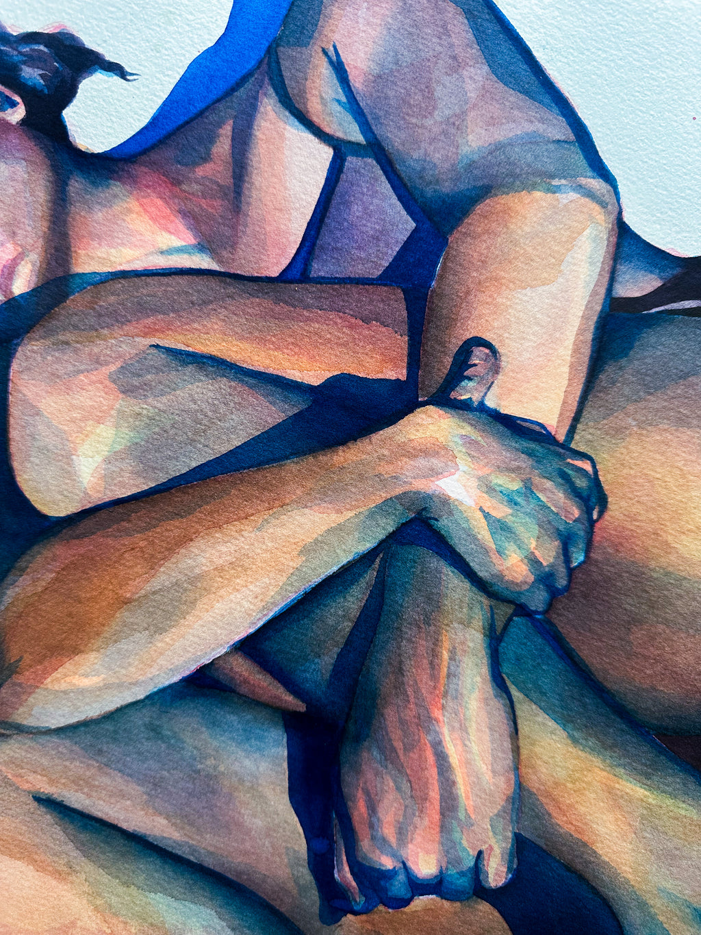 "Pseudocrisis" Original Watercolor Painting, 11x14 inches