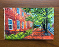 "Franklin St" Original Watercolor Painting, 8.5x5.5 inches