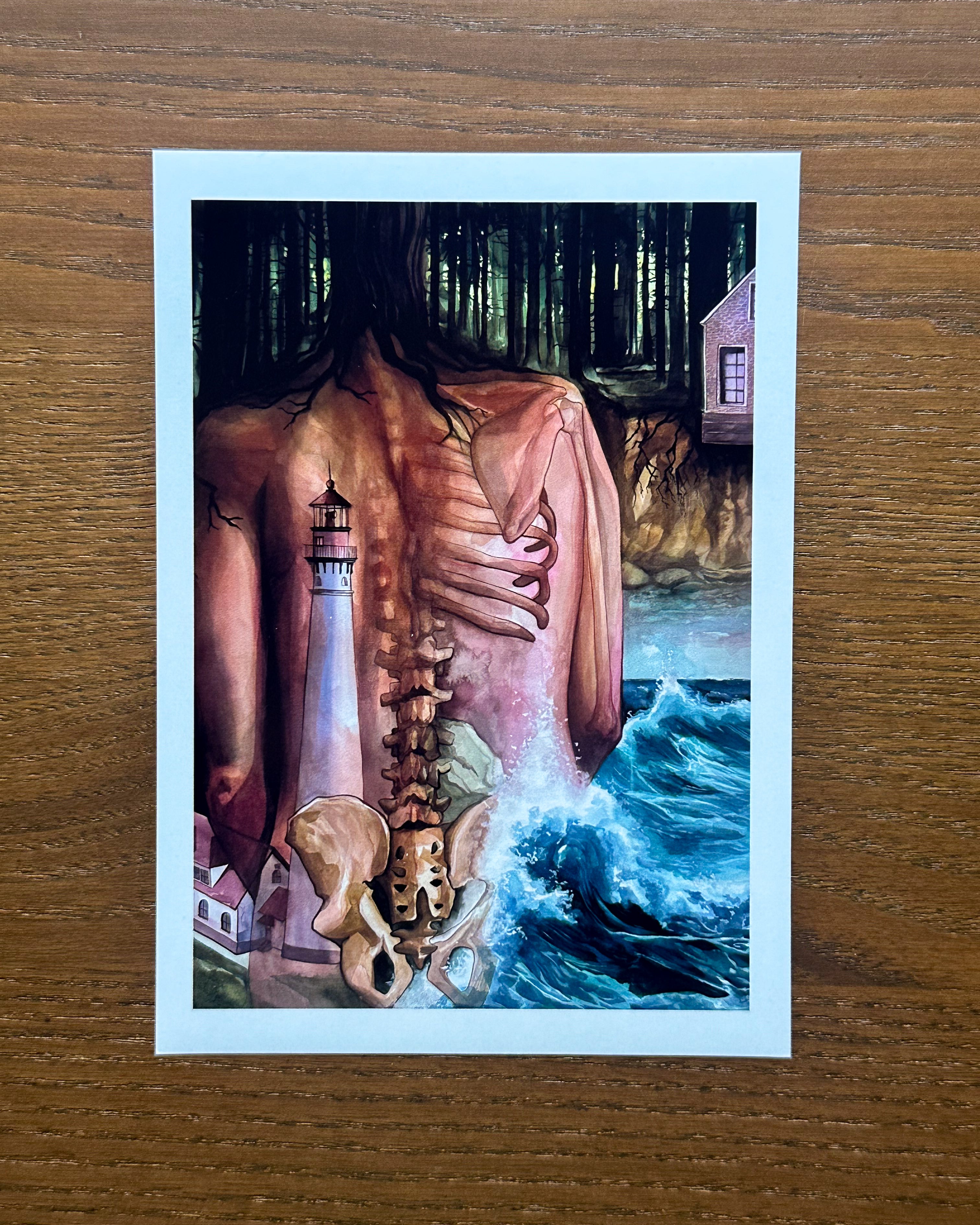 "Threshold" - Original Art Print - 5x7 inches Art Print on Cardstock by Olivia Rombak