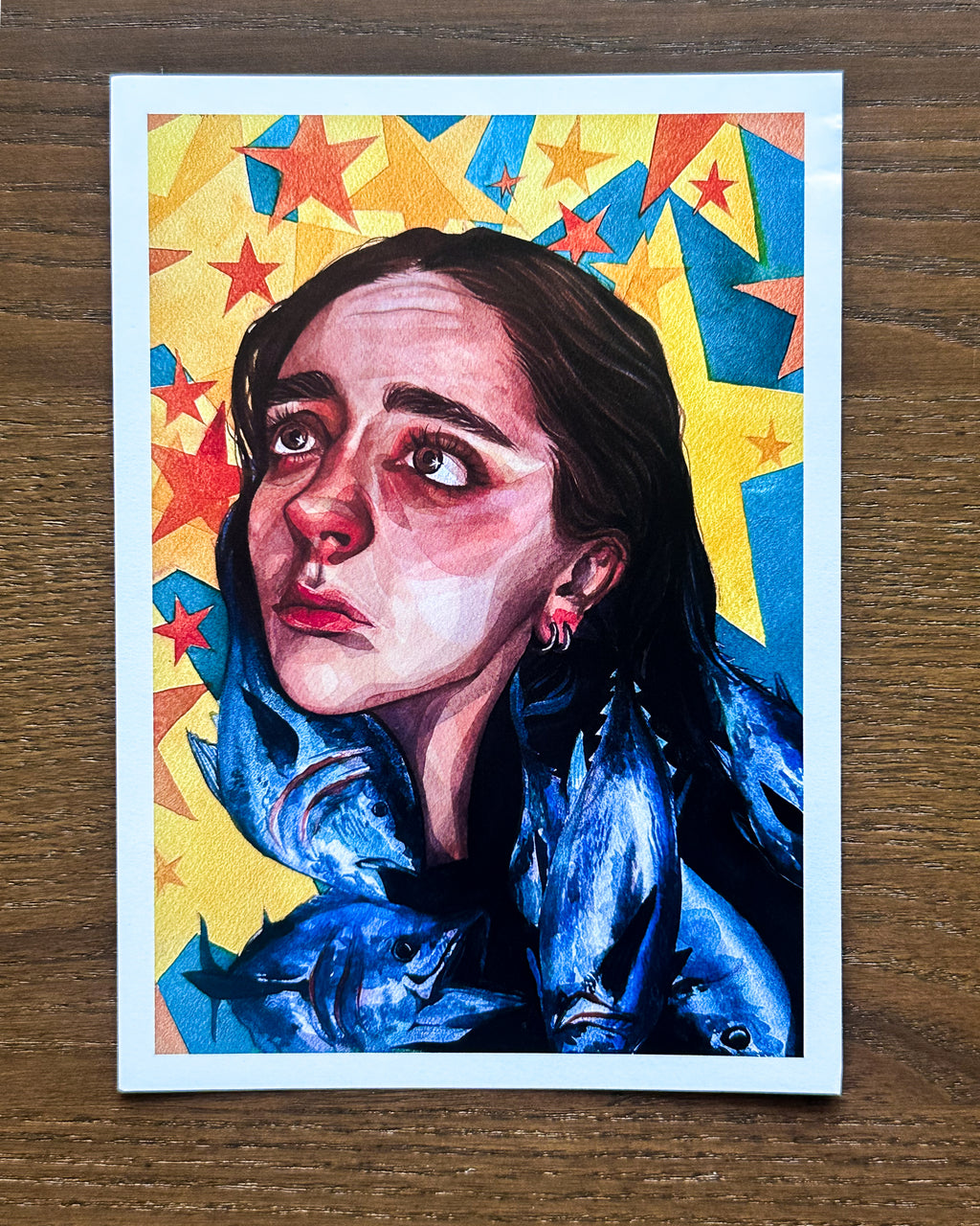 "The Star" - Original Art Print - 5x7 inches Art Print on Cardstock by Olivia Rombak