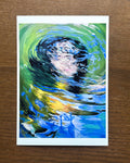 "Refracting" - Original Art Print - 5x7 inches Art Print on Cardstock by Olivia Rombak