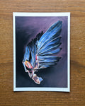 "Fallen" - Original Art Print - 5x7 inches Art Print on Cardstock by Olivia Rombak