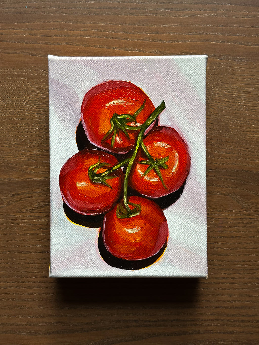 "Tomatoes" Original Oil Painting, 5x7 inches