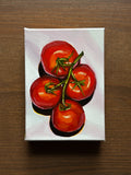 "Tomatoes" Original Oil Painting, 5x7 inches