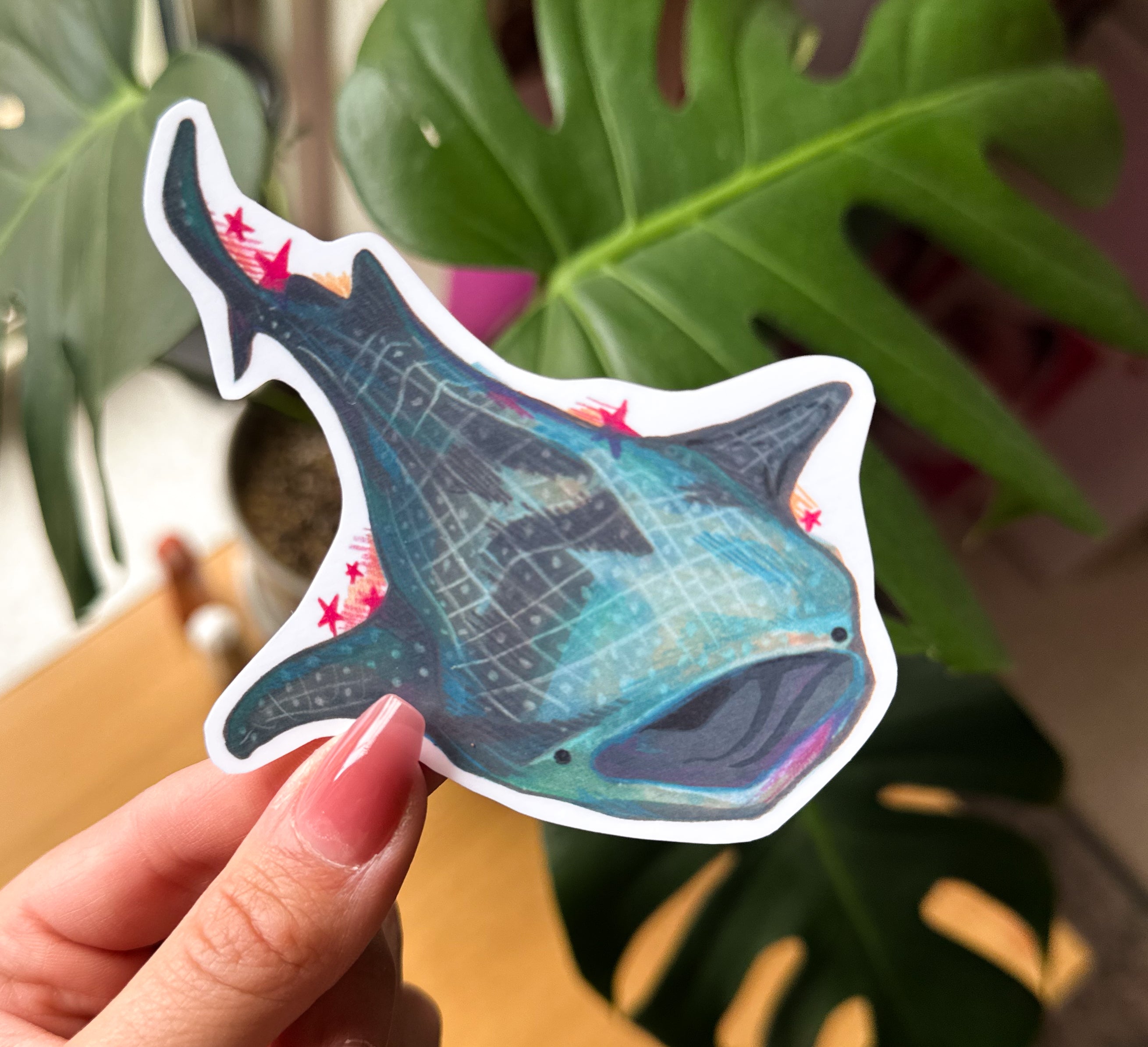 Whale Shark Hand-drawn Sticker