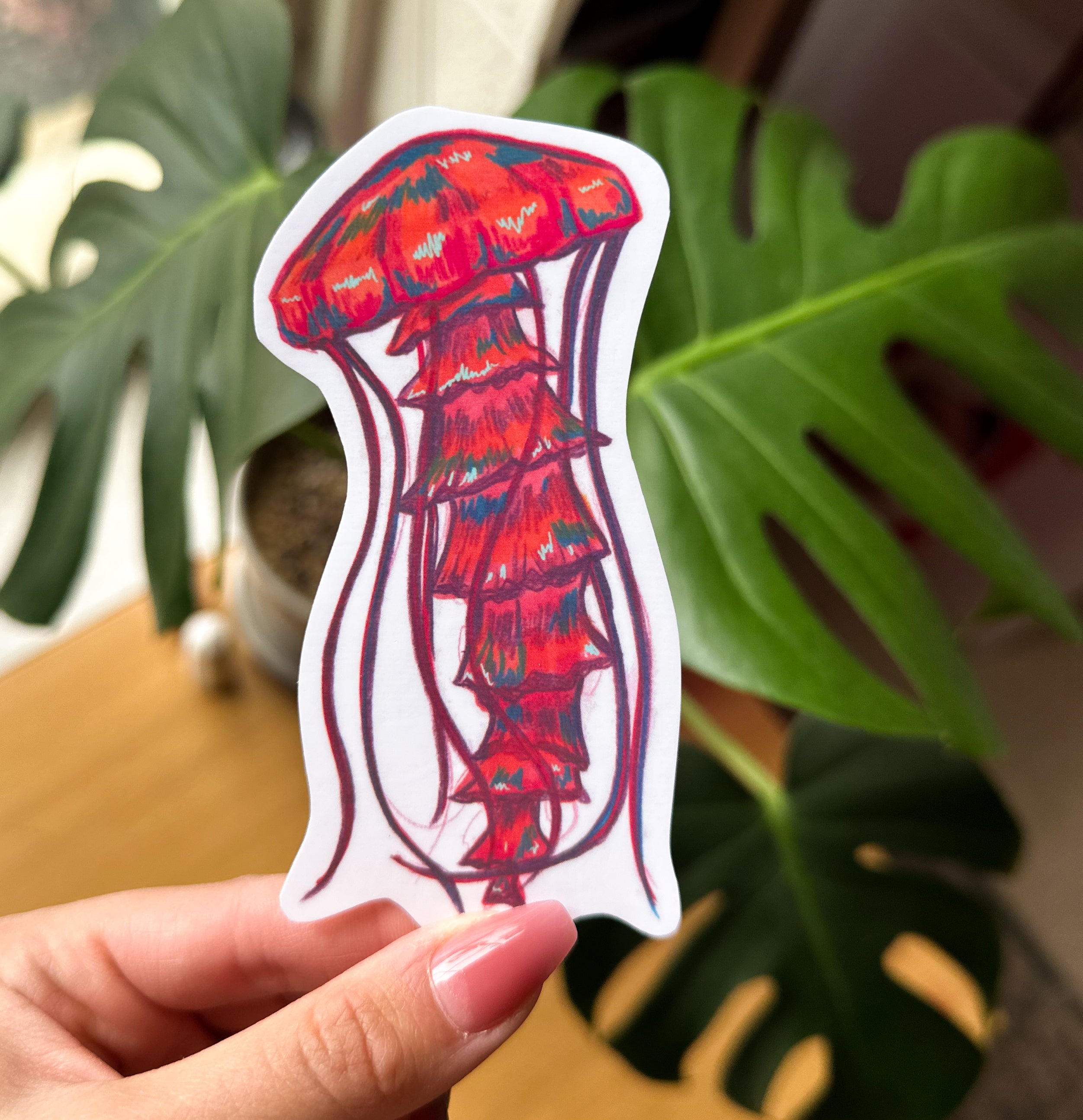 Jellyfish Hand-drawn Sticker