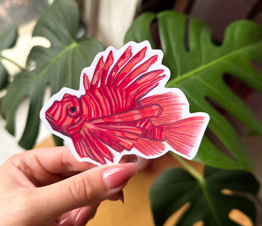 Lionfish Hand-drawn Sticker