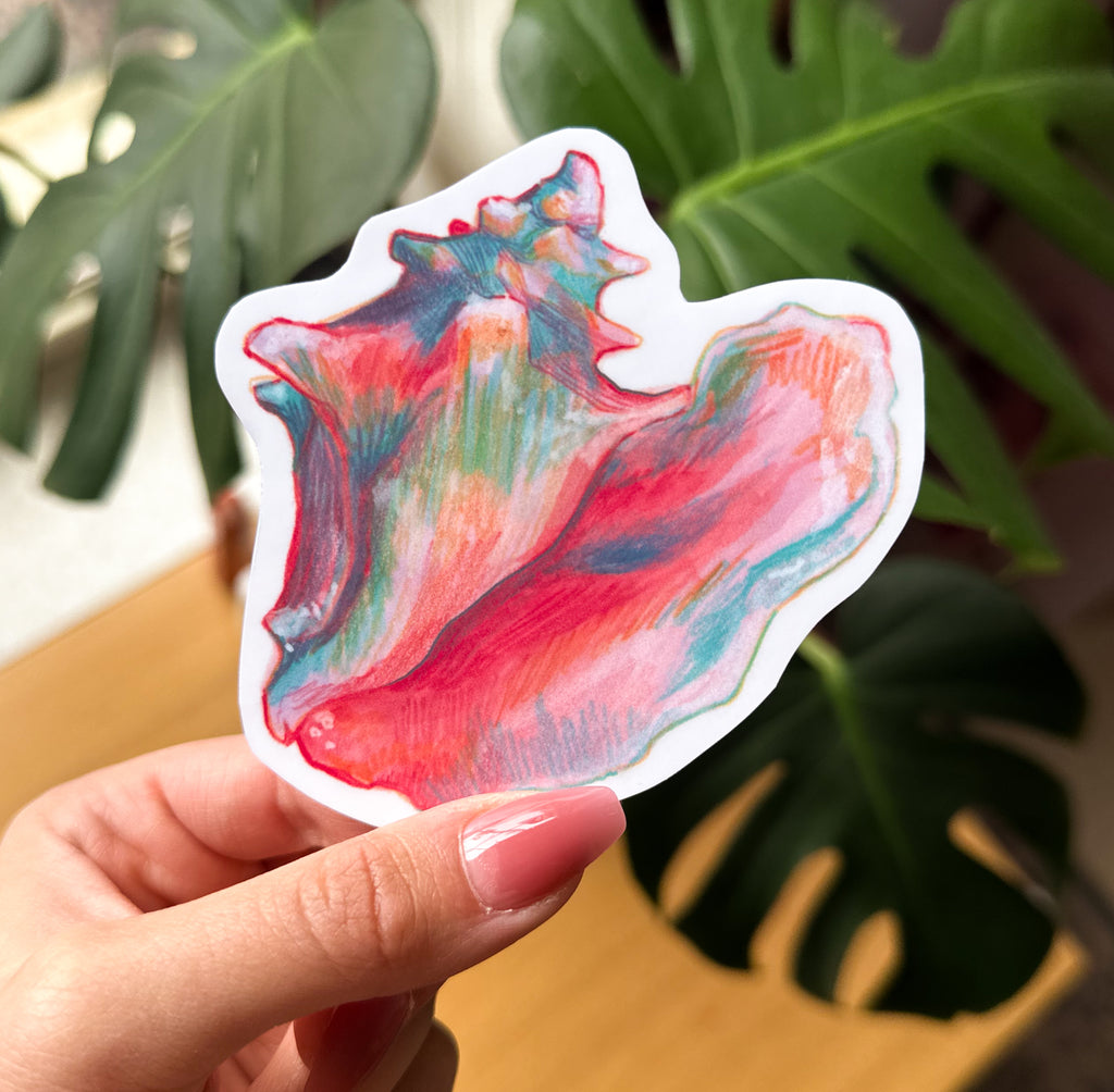 Sea Shell Conch Hand-drawn Sticker