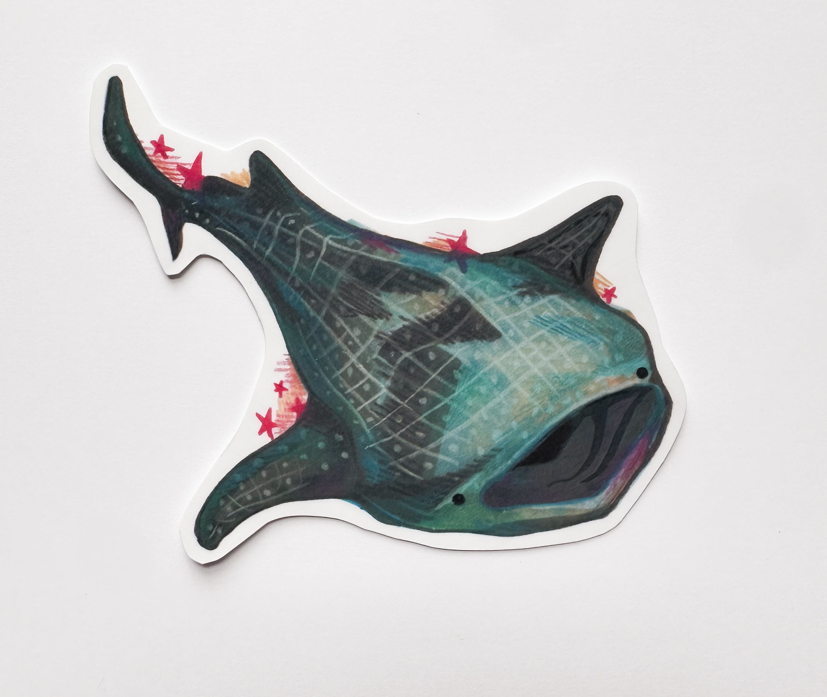 Whale Shark Hand-drawn Sticker