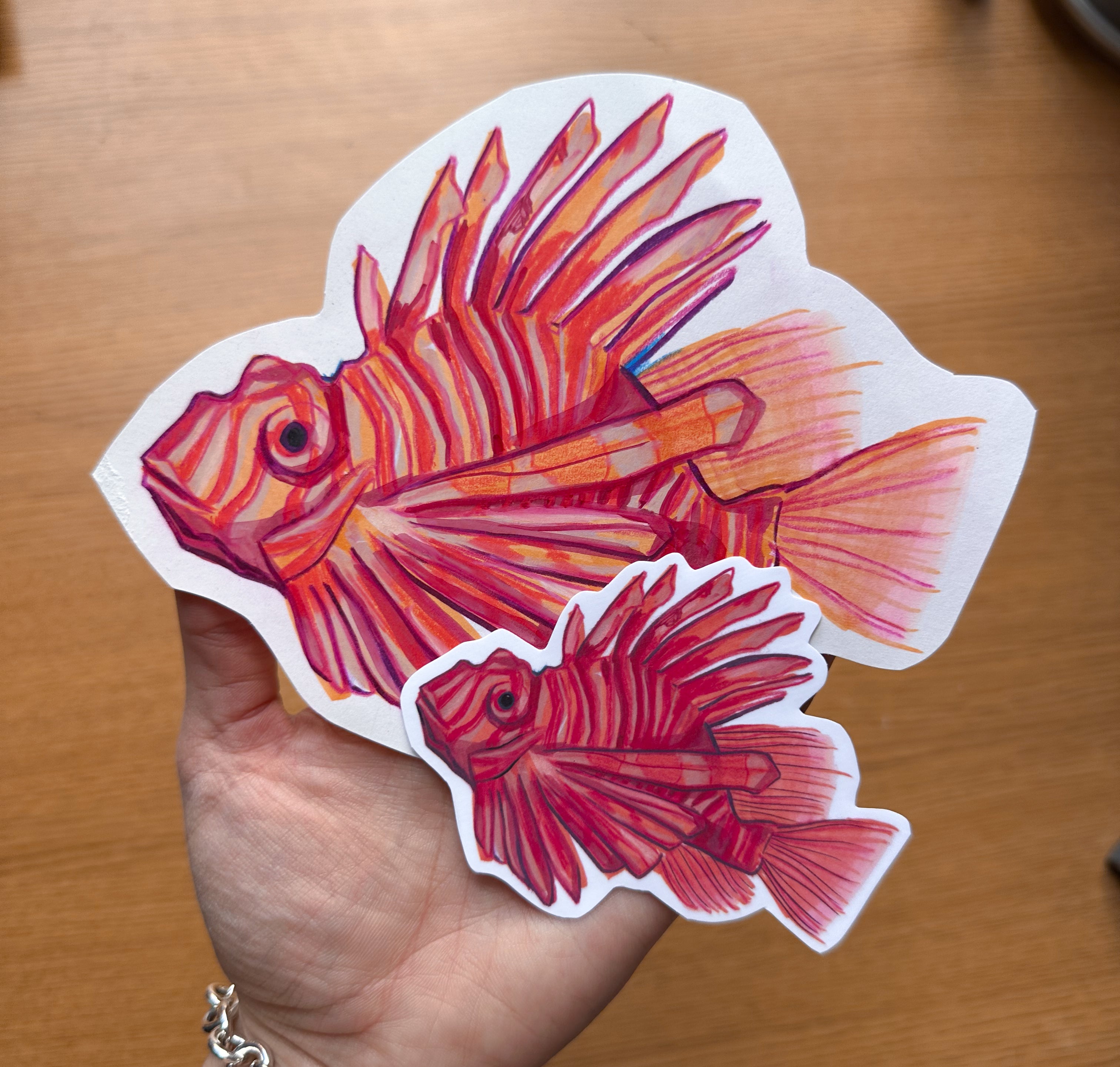 Lionfish Hand-drawn Sticker