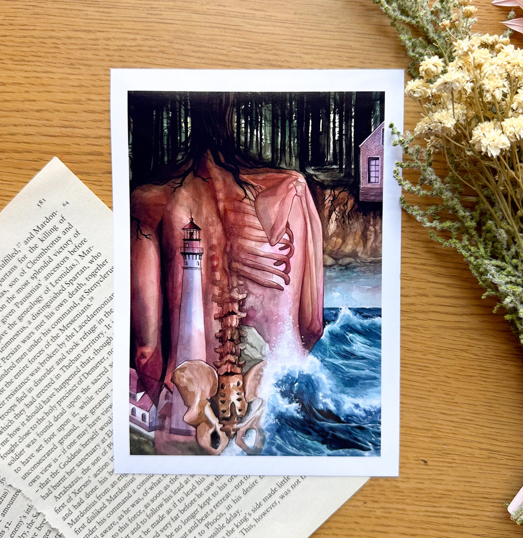"Threshold" - Original Art Print - 5x7 inches Art Print on Cardstock by Olivia Rombak