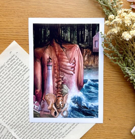 "Threshold" - Original Art Print - 5x7 inches Art Print on Cardstock by Olivia Rombak