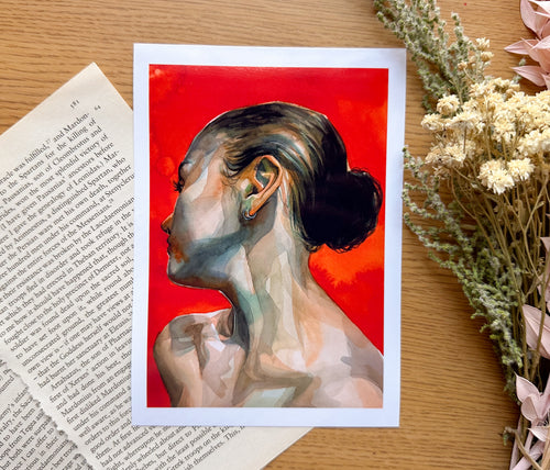 "Dogs" - Original Art Print - 5x7 inches Art Print on Cardstock by Olivia Rombak