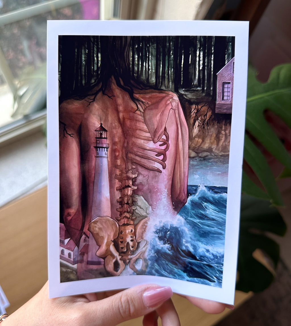 "Threshold" - Original Art Print - 5x7 inches Art Print on Cardstock by Olivia Rombak