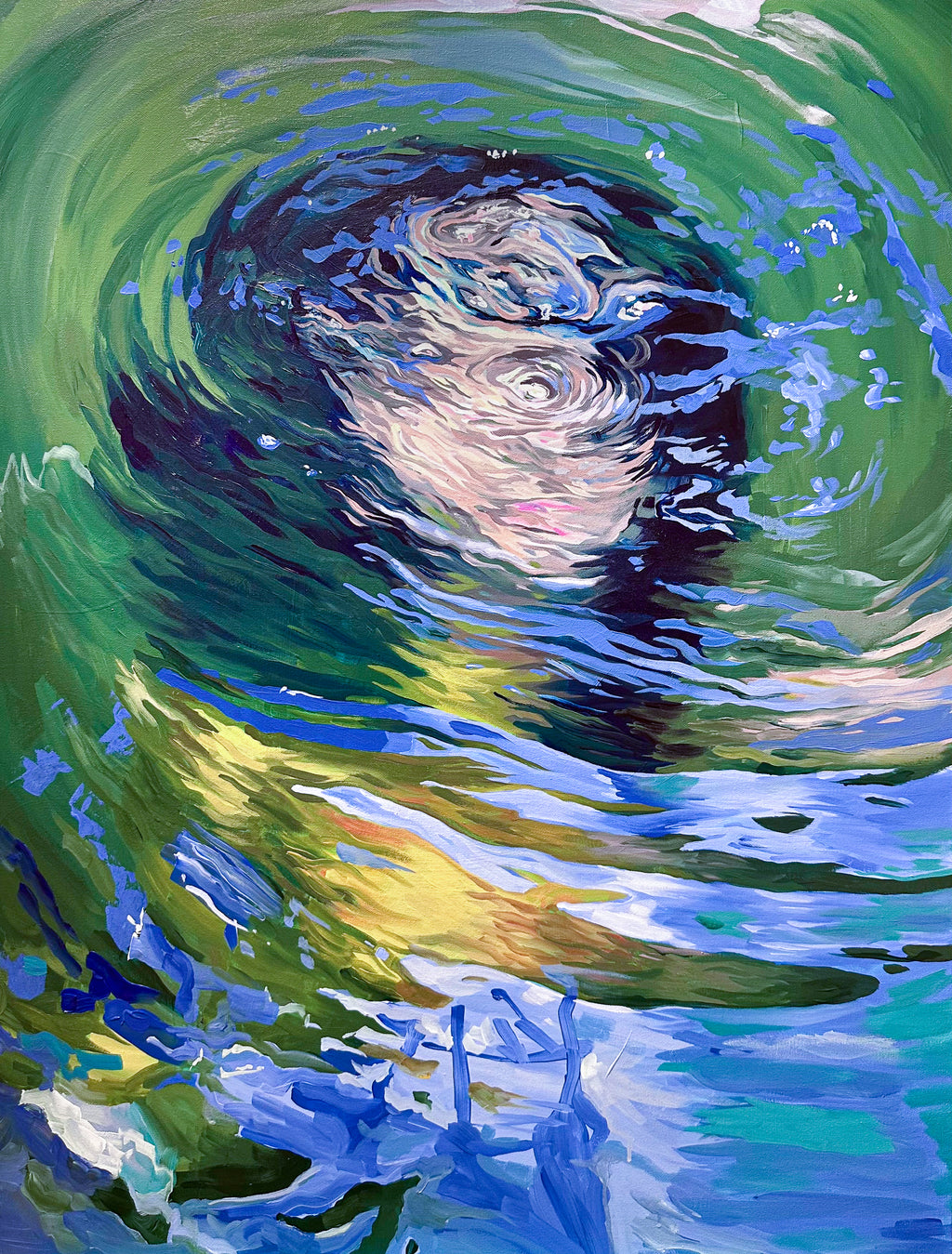 "Refracting" - Original Art Print - 5x7 inches Art Print on Cardstock by Olivia Rombak