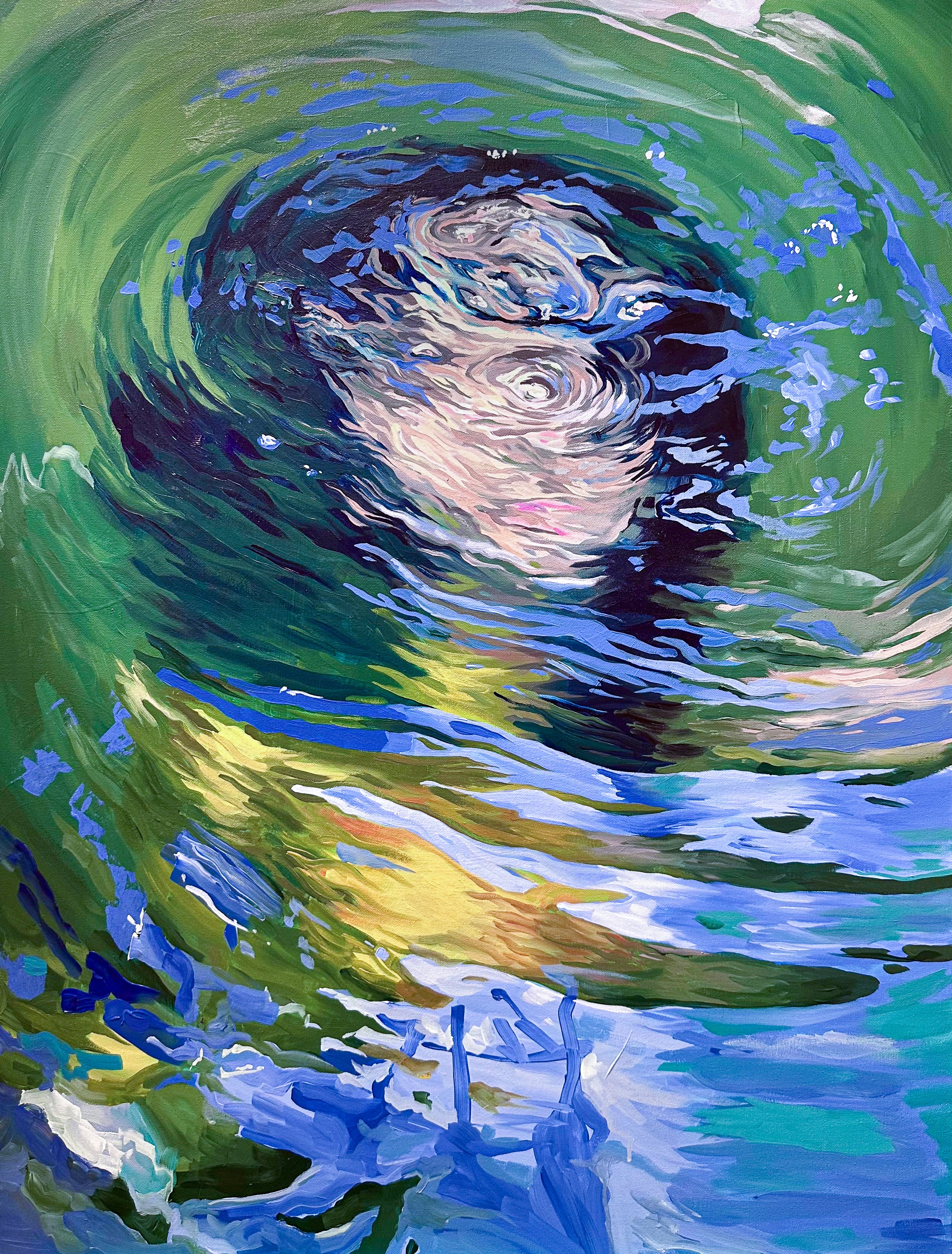 "Refracting" - Original Art Print - 5x7 inches Art Print on Cardstock by Olivia Rombak