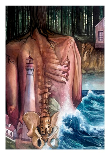 "Threshold" - Original Art Print - 5x7 inches Art Print on Cardstock by Olivia Rombak